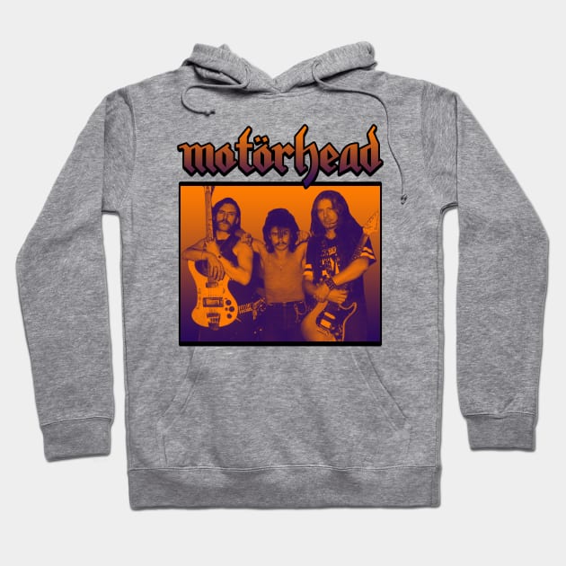 Motorhead Gradient Orange Hoodie by Pemandangan Kenangan 2000